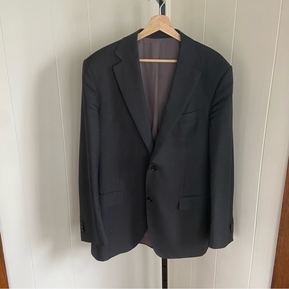 SUITSUPPLY Gray Stripe Super 110s Wool Vitale Barberis Canonico Sport Coat 42L - Picture 2 of 10